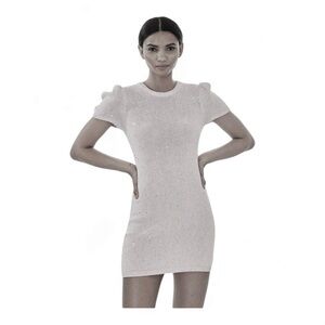 Generation Love Viola Sequin Sweater Mini Dress in Beige NWT